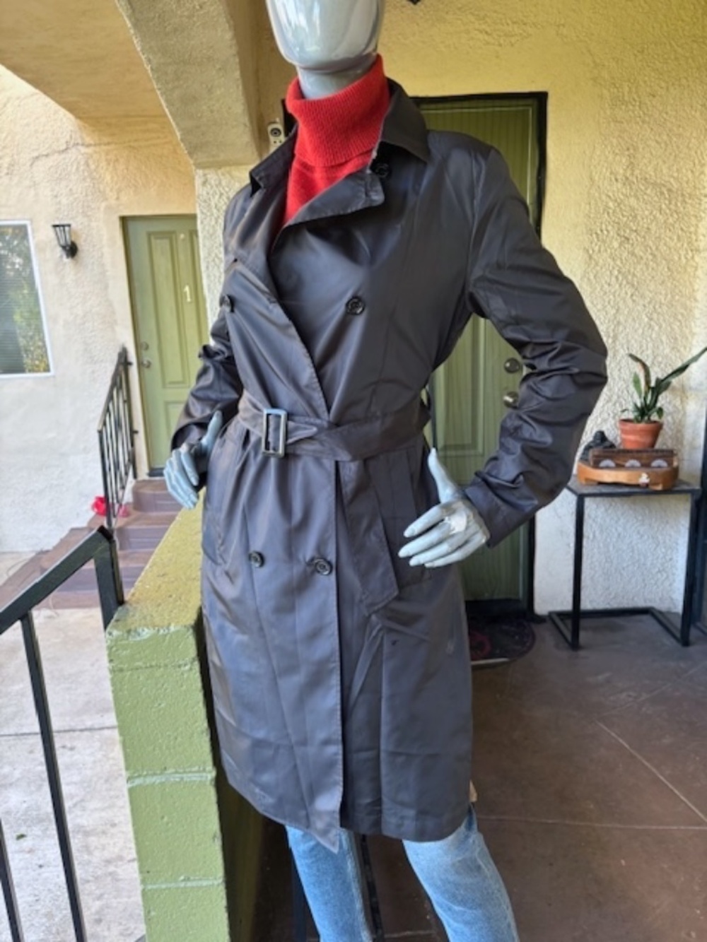 MACKINTOSH PHILOSOPHY By Sanyo Shokai Unlined, Lightweight Nylon Trench Coat/ 40